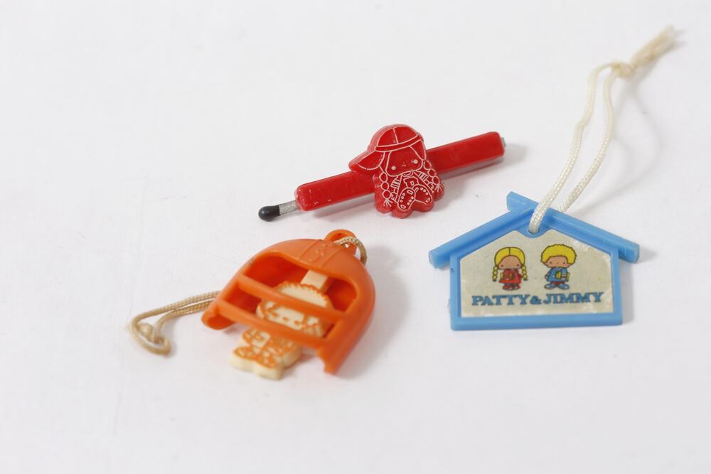 1970s Sanrio Patty & Jimmy Small Toy Charm Japan Mascot Lot ~ 260917-WH 400